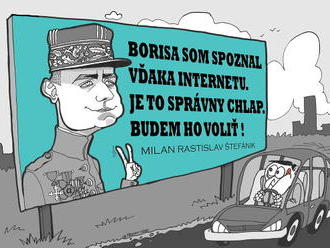 KARIKATÚRA Štefánik bude voliť Borisa Kollára