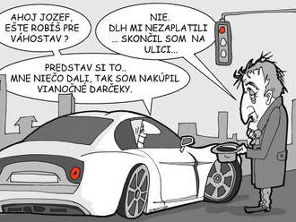 KARIKATÚRA Sociálny balíček z kauzy Váhostav