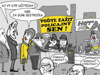 KARIKATÚRA Policajný nábor