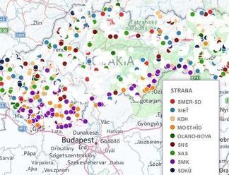 Kto všetko sa chce dostať do parlamentu: Unikátna MAPA kandidátov, odkiaľ pochádzajú