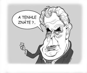 KARIKATÚRA Miloš Zeman zabáva národ