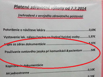 Zrušenie ambulantných poplatkov si pýta svoju daň: Lekári spoplatňujú aj slová na FOTO!