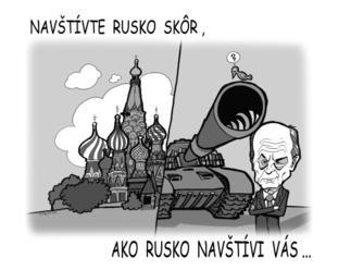 KARIKATÚRA Ruská kampaň na Slovensku