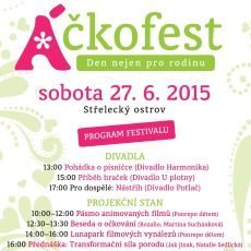 Áčkofest 2015 nabídne program pro celou rodinu