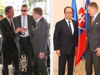 V Bratislave sú najvýznamnejší lídri sveta Hollande a Cameron: Slovensko je významný partner!