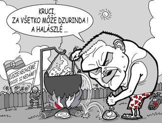 KARIKATÚRA Fico našiel vinníka zodpovedného za imigrantov aj pochod extrémistov