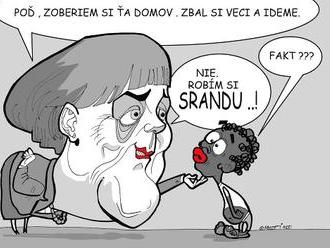 KARIKATÚRA Angela Merkelová to s deťmi vie