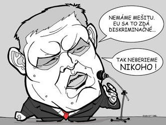 KARIKATÚRA Ako Fico odpovie na kritiku západu kvôli utečencom