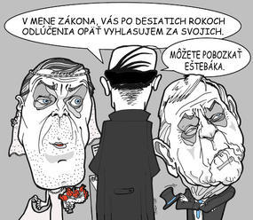 KARIKATÚRA Hokejová svadba: Po desiatich rokoch opäť svoji