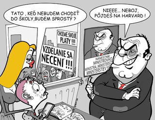 KARIKATÚRA Papaláši štrajk neriešia