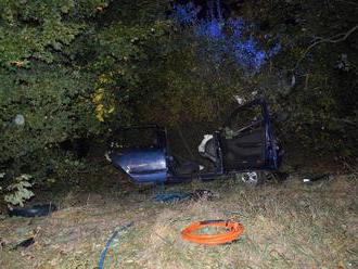 FOTO Vážna nehoda pri V. Krtíši: Auto po náraze roztrhlo na dve časti, Marián   bojuje o život