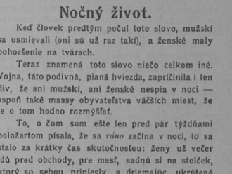 Slovenské mestá pred 100 rokmi ochromil nočný život: Dôvod je na zaplakanie