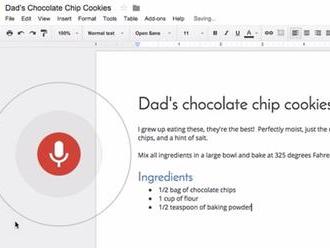 Zahoďte klávesnice - Google Docs umožňuje psaní a ovládání hlasem, i česky!