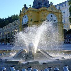 Slavnostní zahájení Zpívající fontány v Mariánských Lázních