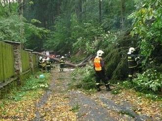 Silný vítr kácí v Česku stromy. Padají na domy i auta a zastavují vlaky