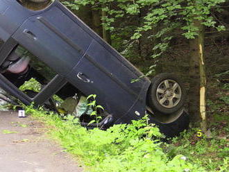 Před těžkými zraněními děti uchránily autosedačky: Pod autem se u Ptic utrhla krajnice