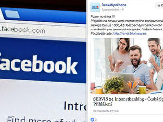 Zloději lákají z Čechů hesla k účtům. Skrz falešné profily bank na Facebooku