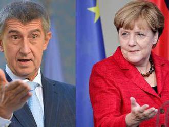 Babiš si dá s Merkelovou nakonec večeři. Bude prosazovat Česko bez uprchlíků