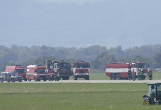 Núdzové pristátie po leteckých dňoch na Sliači: FOTO najdrahšia európska stíhačka v problémoch