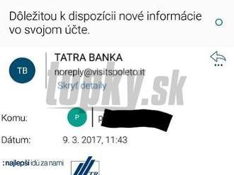 Internetom sa šíril falošný e-mail na FOTO: Pozor na podvod, upozorňuje banka