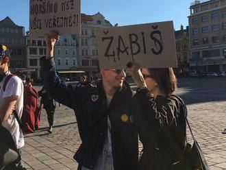 Demonstrace v Plzni: K demisi Babiše vyzvaly čtyři stovky lidí