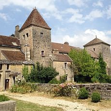 Burgundské vinice mezi městy Dijon a Beaune