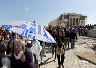 Turisti v Aténach sa cez víkend pre štrajk do Akropoly nedostanú