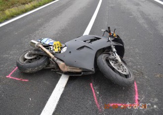 FOTO: Do cesty mu skočila srna, 23-ročný motorkár kolíziu neprežil