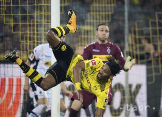 Dortmund rozstrieľal Mönchengladbach 6:1, hetrik Aubameyanga