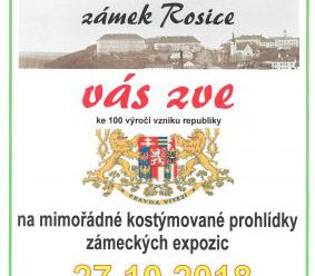 Mimořádné kostýmované prohlídky - Zámek Rosice