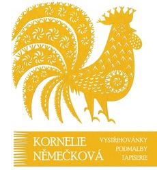 Kornelie Němečková – vystřihovánky, podmalby, tapiserie