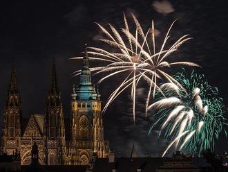 Ohňostroj pod Letnou - výročí vzniku republiky Praha