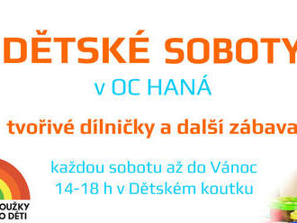 Dětské soboty - Obchodní centrum Haná Olomouc