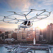 Autonomní létající taxi Volocopter míří do Singapuru