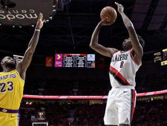 Video: Premiéra LeBrona Jamesa v Lakers neskončila triumfom, Portland predĺžil víťaznú sériu