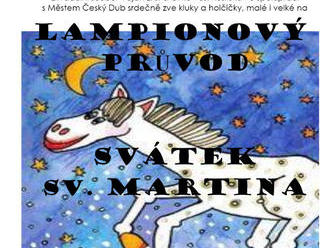 Svatomartinský lampionový průvod - Český Dub