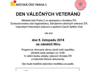 Den válečných veteránů na náměstí Míru v Praze