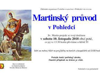 Martinský průvod v Pohledci - Nové Město na Moravě