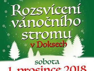 Rozsvícení vánočního stromu - Doksy