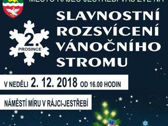 Rozsvícení vánočního stromu s Mikulášem - Rájec-Jestřebí