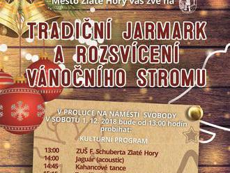 Rozsvícení vánočního stromu - Zlaté Hory