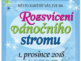 Rozsvícení vánočního stromu - Kunštát