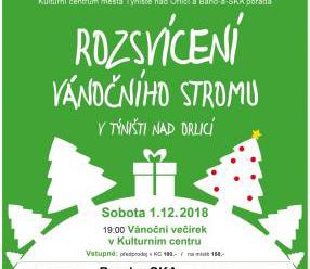 Rozsvícení vánočního stromu - Týniště nad Orlicí