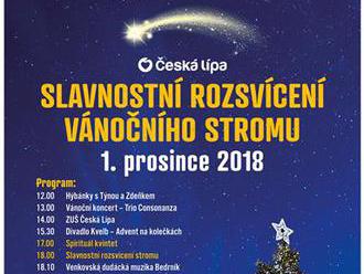 Rozsvícení vánočního stromu - Česká Lípa