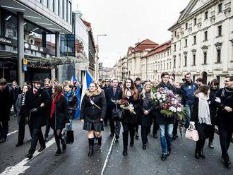 17. listopad - Vzpomínkový akt v Žitné ulici Praha