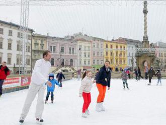 Kluziště na náměstí Olomouc