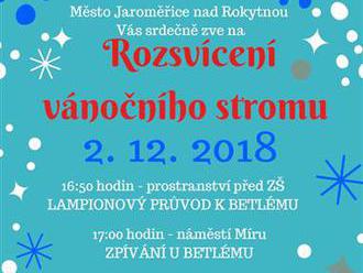 Rozsvícení vánočního stromu - Jaroměřice nad Rokytnou