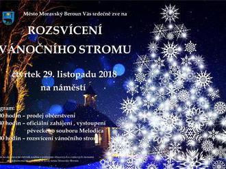 Rozsvícení vánočního stromu - Moravský Beroun