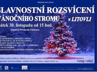 Rozsvícení vánočního stromu - Litovel