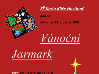 Vánoční Jarmark ZŠ K. Klíče Hostinné